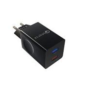 Сетевое З/У MORE CHOICE NC55QCa 2USB 3.0A QC3.0 с кабелем Type-C черный