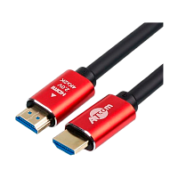 Кабель Atcom HDMI (m)-HDMI (m) 2м силикон ver.2.0 черный красный в пакете (1/100)