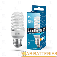 Лампа энергосберегающая Camelion T2 E27 20W 6400К 220-240V спираль (1/5/25/100)
