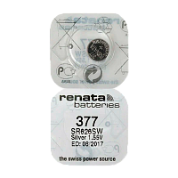 Батарейка Renata 377 (SR626SW) Silver Oxide 1.55V (1/10/100)