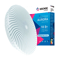 Светильник настенно-потолочный Космос AURORA Classic 18W 230V LED IP40 накладной белый (1/20)