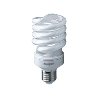 Лампа люминесцентная Navigator SF10 E27 30W 6500К 220-240V спираль матовая (1/10/50)