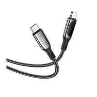 Кабель HOCO S51 Type-C (m)-Type-C (m) 1.2м 3.0A 100W нейлон черный (1/16/160)
