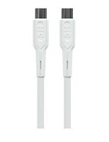 Кабель MORE CHOICE K63aa Type-C (m)-Type-C (m) 2м 3.0A 60W ПВХ QC3.0 белый