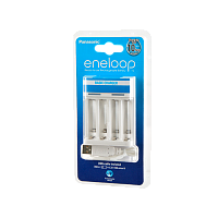 З/У для аккумуляторов Panasonic Smart-Quick Charger AA/AAA 4 слота+USB (1/8)