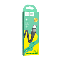 Кабель HOCO X34 USB (m)-Type-C (m) 1м 2.4A силикон черный (1/31/310)