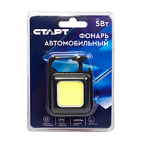Фонарь Старт LAE 505-С1 5WCOBLED от аккумулятора черный (1/50/200)