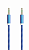 Кабель AUX Smartbuy Jack 3.5mm (m)-Jack 3.5mm (m) 1.0м прямой синий