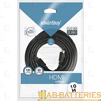 Кабель Smartbuy K-231 HDMI (m)-HDMI (m) 3.0м силикон ver.1.4 стаб.напр. черный (1/90)