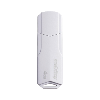 Флеш-накопитель Smartbuy Clue 4GB USB2.0 пластик белый 