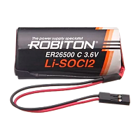 Батарейка Robiton 26500  3.6V с коннектором PH1 (1/10/200)