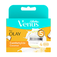 Сменные кассеты Gillette "Venus&OLAY" 5 лезвий 4шт. (цена за 1 шт) RUS 