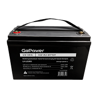 Аккумулятор свинцово-кислотный GoPower LA-121000 12V 100Ah клеммы под болт M8