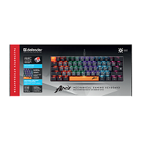 Клавиатура проводная Defender GK-002 APEX игровая USB 1.5м черный (1/18)