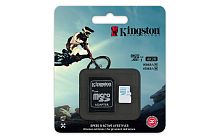 Карта памяти microSD Kingston Action Card 64GB Class10 UHS-I (U3) 90 МБ/сек с адаптером