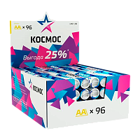 Батарейка Космос LR6 AA SH4 Alkaline 1.5V (96/384)