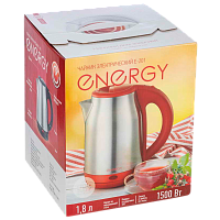 Электрочайник Energy E-201 1500W 1.8л красный (1/12)