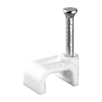 Скоба Volsten V02-6W-2-05-050 пластиковая плоская 5 мм (50шт.)