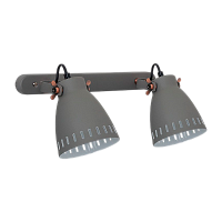Светильник настенный Camelion WML-428-2 New York 40W 230V E27 серый (1/6)