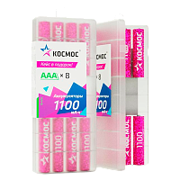 Аккумулятор бытовой Космос HR03 AAA БОКС8 NI-MH 1100mAh (8/320)