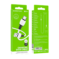 Кабель Borofone BX84 USB (m)-Type-C (m) 1м 3.0A ПВХ белый (1/360)