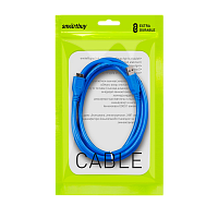 Кабель Smartbuy K-750 USB3.0 (m)-microUSB3.0 (m) 1.8м силикон синий (1/25)