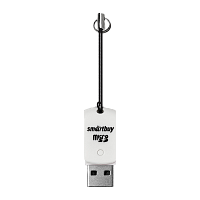 Картридер Smartbuy 706 USB2.0 microSD белый (1/20)