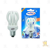 Лампа энергосберегающая Космос SPC E14 15W 4200К 220V спираль