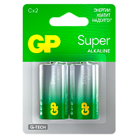 Батарейка GP Super G-Tech LR14 C BL2 Alkaline 1.5V (2/20/160)