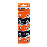Батарейка Minamoto G0/LR521/LR63/LR50/379A/179 BL10 Alkaline 1.5V (10/200/10000)