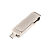 Флеш-накопитель GoPower MODERN 128GB USB3.0 Type-C (m) металл серый (1/500)