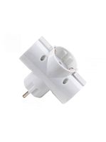 Разветвитель JAZZway AD-3G-R 3р.С/З 16A белый