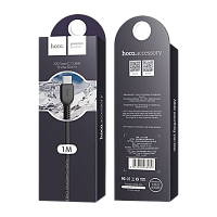 Кабель HOCO X20 USB (m)-Type-C (m) 1м 3.0A ПВХ черный (1/30/300)