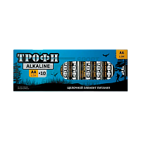Батарейка Трофи LR6 AA BOX10 Alkaline 1.5V (10/300/18900)