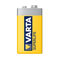 Батарейка Varta SUPERLIFE Крона 6F22 SH1 Heavy Duty 9V (2022) (1/12/216)