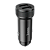 Автомобильное З/У HOCO Z49 2USB 2.4A с кабелем Type-C черный (1/13/130)