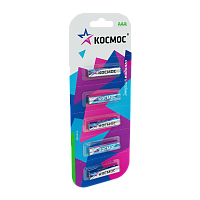 Батарейка Космос LR03 AAA BL5 Alkaline 1.5V отрывные (5/50/600)