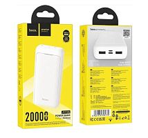Внешний аккумулятор HOCO J111A 20000mAh 2.0A 2USB/Type-C/MicroUSB белый