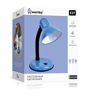 Светильник настольный Smartbuy E27 на основании голубой