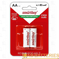 Аккумулятор бытовой Smartbuy HR6 AA BL2 NI-MH 2300mAh (2/24/240) 