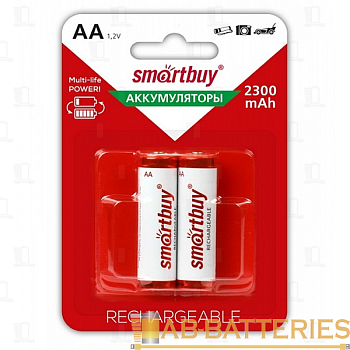 Аккумулятор бытовой Smartbuy HR6 AA BL2 NI-MH 2300mAh (2/24/240) 