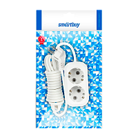 Удлинитель Smartbuy 2р.С/З 16A 3.0м белый (1/40)