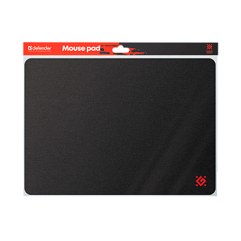 Коврик для мыши Defender Black S 250х350х3 черный (1/100)