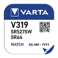 Батарейка Varta 319 (SR527SW) BL1 Silver Oxide 1.55V (1/10/100) 