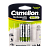 Аккумулятор бытовой Camelion HR6 AA BL2 NI-CD 600mAh (2/24/480)
