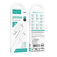 Кабель HOCO X120 USB (m)-Lightning (m) 1м 2.4A ПВХ белый