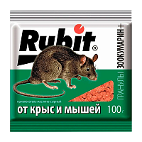 Гранулы Рубит Зоокумарин+ сыр 100г (1/50)
