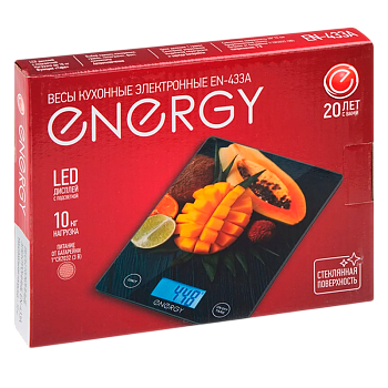 Весы кухонные Energy EN-433A электронные 10кг (1/20)