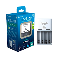 З/У для аккумуляторов Panasonic eneloop Basic Charger AA/AAA 4 слота +4AA 2000mAh (1/8)