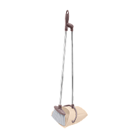 Щетка для пола Рыжий кот BROOM с совком бежевый (1/12)